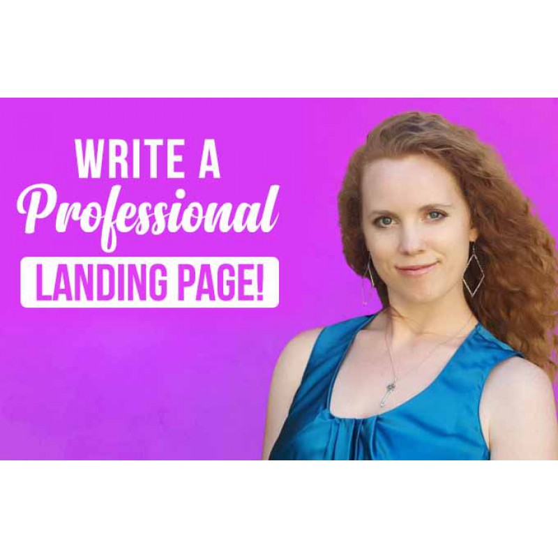 write a professional landing page