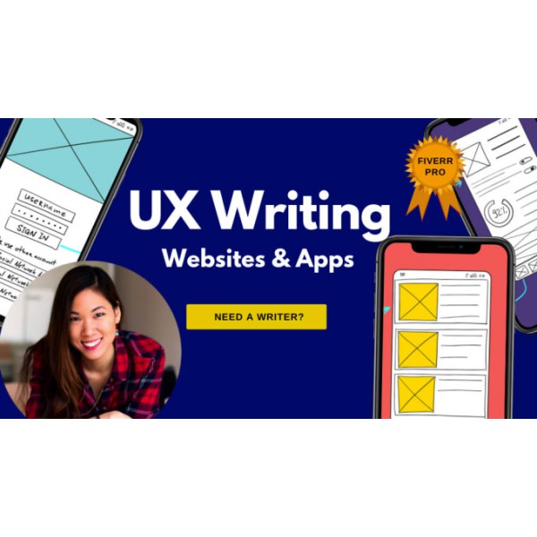 write UX and marketing content for your website and apps